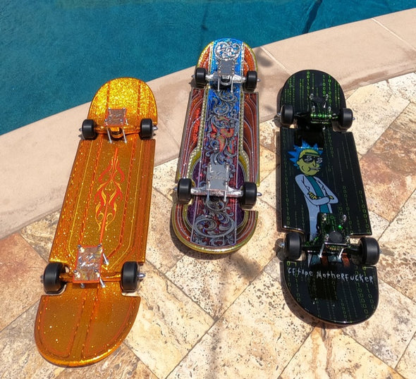 LOWRIDER SKATEBOARD KIT - READY FOR PAINT