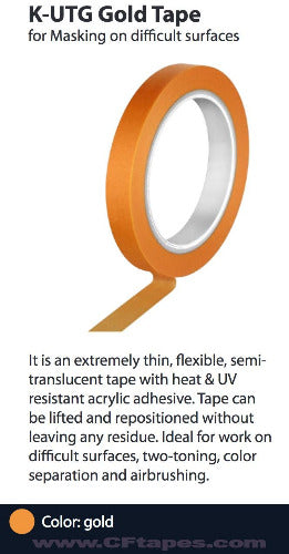 K-UTG GOLD DETAIL MASKING TAPE