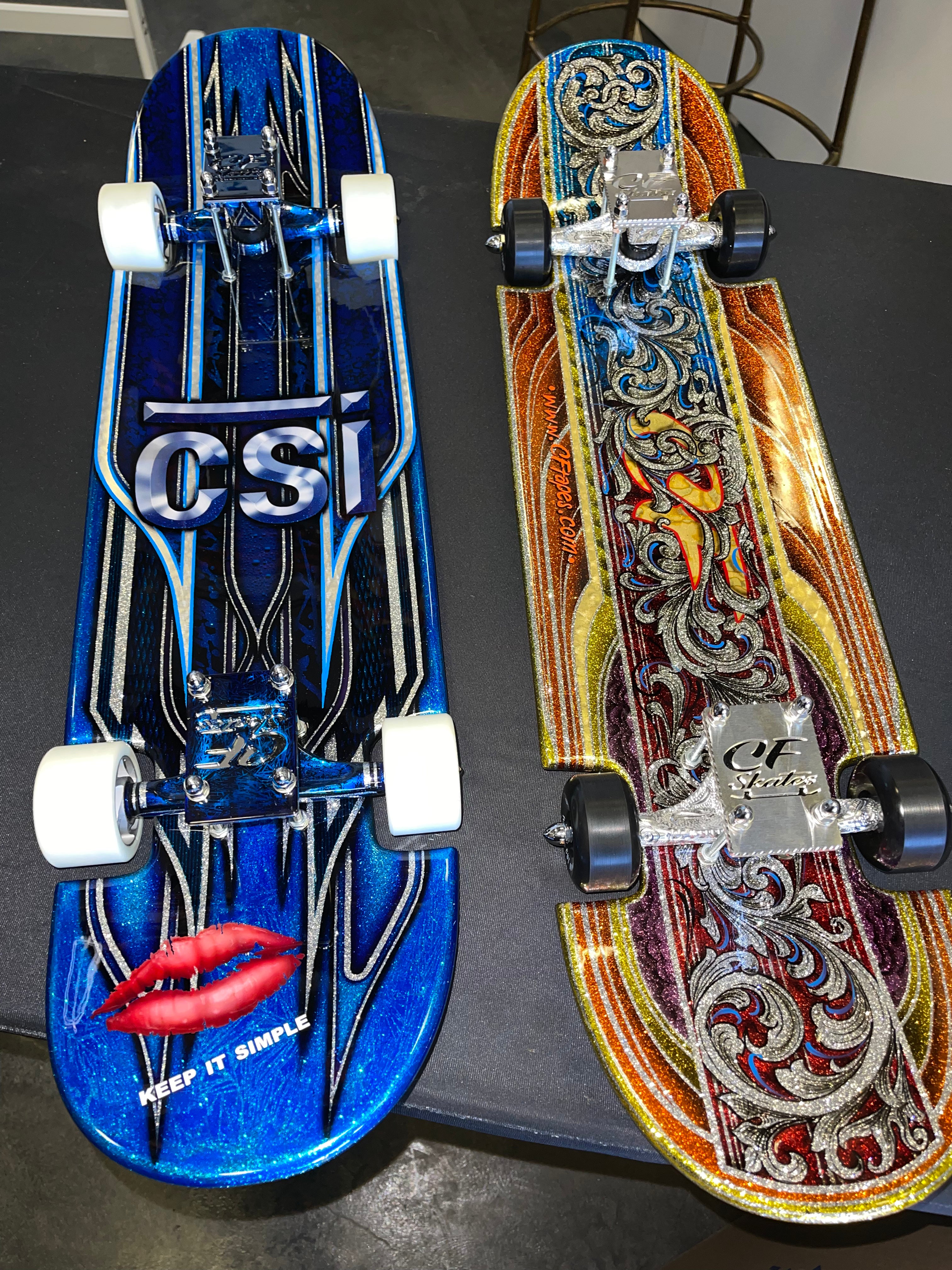 LOWRIDER SKATEBOARD KIT - READY FOR PAINT – Custom Fineline Tape LOWRIDER SKATEBOARD KIT - READY FOR PAINT – Custom Fineline Tape